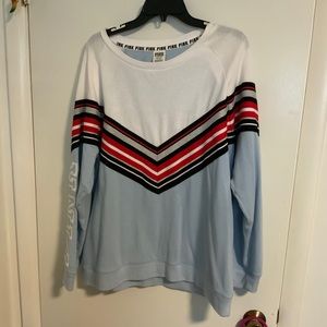 Victoria’s Secret PINK Chevron Blue Sleep Shirt